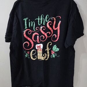 Christmas Sassy Elf T-shirt